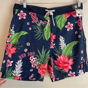NWT Hurley x '47 Boston Red Sox Phantom Tailgate Swim Shorts $70 Men’s 32 Tropic
